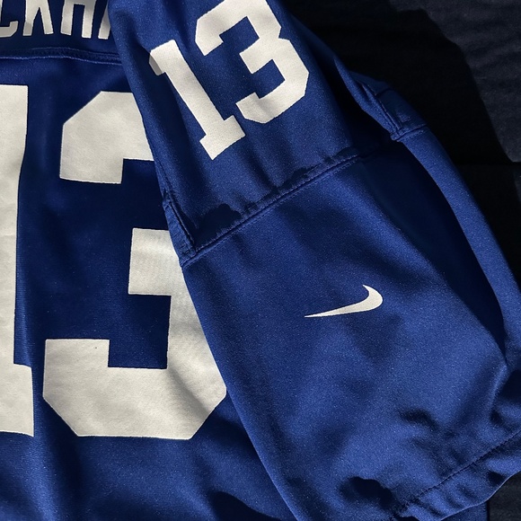 Mens New York Giants Odell Beckham Jr Nike Royal Blue Game Jersey - Picture 3 of 5